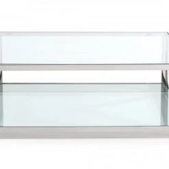 VIG Modrest Weller - Modern Stainless Steel Coffee Table By Hollywood Glam