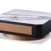 VIG Modrest Peak - Modern Black Oak Coffee Table By Hollywood Glam Living Room