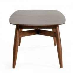 VIG Modrest Ackley - Modern Walnut Rectangular Dining Table Dining Room