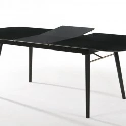 VIG Dining Room Modrest Addax - Modern Black Extendable Dining Table