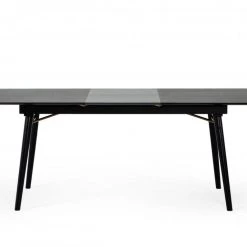 VIG Dining Room Modrest Addax - Modern Black Extendable Dining Table