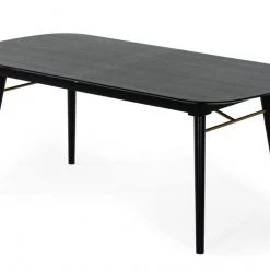 VIG Dining Room Modrest Addax - Modern Black Extendable Dining Table