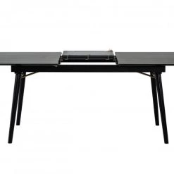 VIG Dining Room Modrest Addax - Modern Black Extendable Dining Table