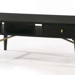 VIG Modrest Bonfoy - Modern Black Ash Coffee Table By Hollywood Glam Living Room