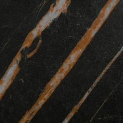 VIG Modrest Edith - Modern Round Black Ceramic Dining Table