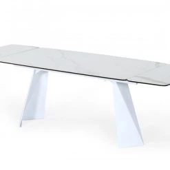 VIG Dining Room Modrest Encanto - Modern White Ceramic Dining Table