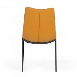 VIG Modrest Hubbell - Industrial Tan Eco-Leather Dining Chair (Set Of 2) Dining Room