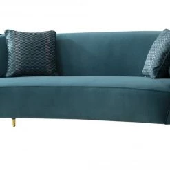 VIG Divani Casa Jenner - Modern Aqua Velvet Sofa