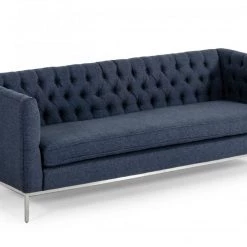 VIG Divani Casa Garcia - Dark Grey Fabric Sofa