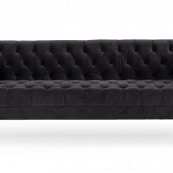 VIG Divani Casa Chavez - DK Grey Velvet Sofa Living Room