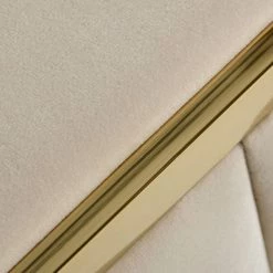 VIG Living Room Divani Casa Mobray - Glam Beige And Gold Fabric Sofa