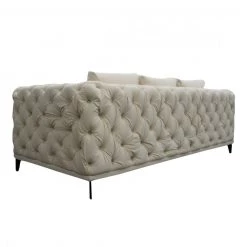 VIG Divani Casa Werner - Modern White Velvet Sofa Living Room
