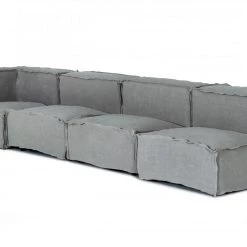 VIG Divani Casa Navstar - Contemporary Modular Grey Fabric Sectional Sofa
