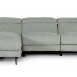 VIG Divani Casa Lupita - Modern Grey Fabric Left Facing Sectional Sofa