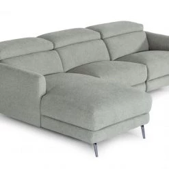 VIG Divani Casa Lupita - Modern Grey Fabric Left Facing Sectional Sofa