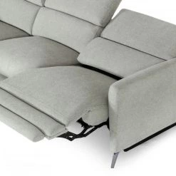 VIG Divani Casa Lupita - Modern Grey Fabric Left Facing Sectional Sofa