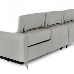 VIG Divani Casa Lupita - Modern Grey Fabric Left Facing Sectional Sofa