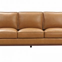 VIG Living Room Divani Casa Naylor - Modern Brown Italian Leather Split Sofa