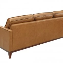 VIG Living Room Divani Casa Naylor - Modern Brown Italian Leather Split Sofa