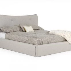 VIG Modrest Alessia - Italian Modern Light Grey Upholstered Bed
