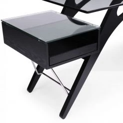 VIG Modrest Suffolk - Contemporary Black Ash Desk Office