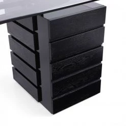 VIG Modrest Suffolk - Contemporary Black Ash Desk Office