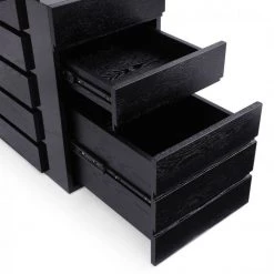 VIG Modrest Suffolk - Contemporary Black Ash Desk Office