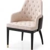 VIG Modrest Leeds - Glam Beige And Black Dining Chair Dining Room