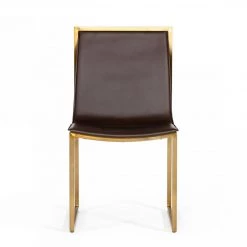 VIG Dining Room Modrest Dalton - Modern Brown Leatherette Dining Chair ( Set Of 2 )