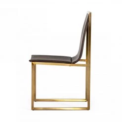 VIG Dining Room Modrest Dalton - Modern Brown Leatherette Dining Chair ( Set Of 2 )