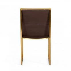 VIG Dining Room Modrest Dalton - Modern Brown Leatherette Dining Chair ( Set Of 2 )