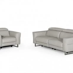 VIG Living Room Accenti Italia Lucca - Italian Modern Leather Sofa W/ Electric Recliners