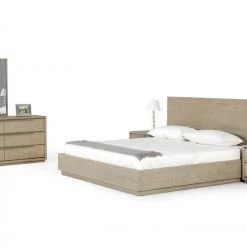 VIG Beds & Headboards Modrest Samson - Contemporary Grey And Silver Bed