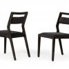 VIG Modrest Roger - Mid-century Acacia & Brown Dining Chair (Set Of 2)