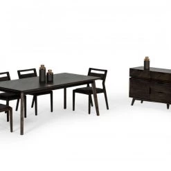 VIG Modrest Roger - Mid Century Acacia Dining Table