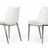 VIG Modrest Frasier - Modern White Eco-Leather Dining Chair (Set Of 2)