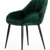 VIG Dining Room Modrest Katrina - Modern Green Fabric Dining Chair