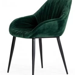 VIG Dining Room Modrest Katrina - Modern Green Fabric Dining Chair