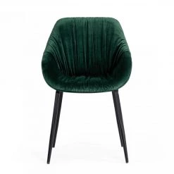 VIG Dining Room Modrest Katrina - Modern Green Fabric Dining Chair
