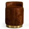 VIG Modrest Belvista - Modern Brown Cowhide Ottoman Bedroom