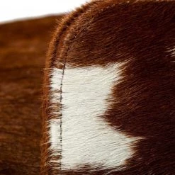 VIG Modrest Belvista - Modern Brown Cowhide Ottoman Bedroom