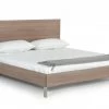 VIG Nova Domus Boston - Modern Light Oak & Brushed Stainless Steel Bed Beds & Headboards
