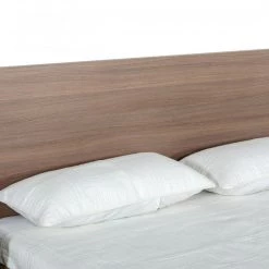 VIG Nova Domus Boston - Modern Light Oak & Brushed Stainless Steel Bed Beds & Headboards