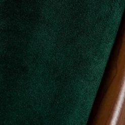 VIG Modrest Biscay - Modern Dark Green & Walnut Steel Dining Chair Dining Room