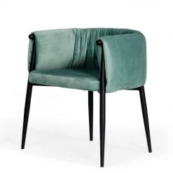 VIG Modrest Belcaro - Modern Light Green Fabric Dining Chair