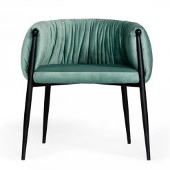 VIG Modrest Belcaro - Modern Light Green Fabric Dining Chair
