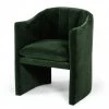 VIG Dining Room Modrest Danube - Modern Jade Green Fabric Dining Chair