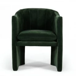 VIG Dining Room Modrest Danube - Modern Jade Green Fabric Dining Chair