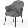 VIG Modrest Cora - Modern Grey Fabric & Leatherette Dining Chair Dining Room