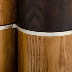 VIG Dining Room Modrest Greta - Modern Glass & Walnut Dining Table